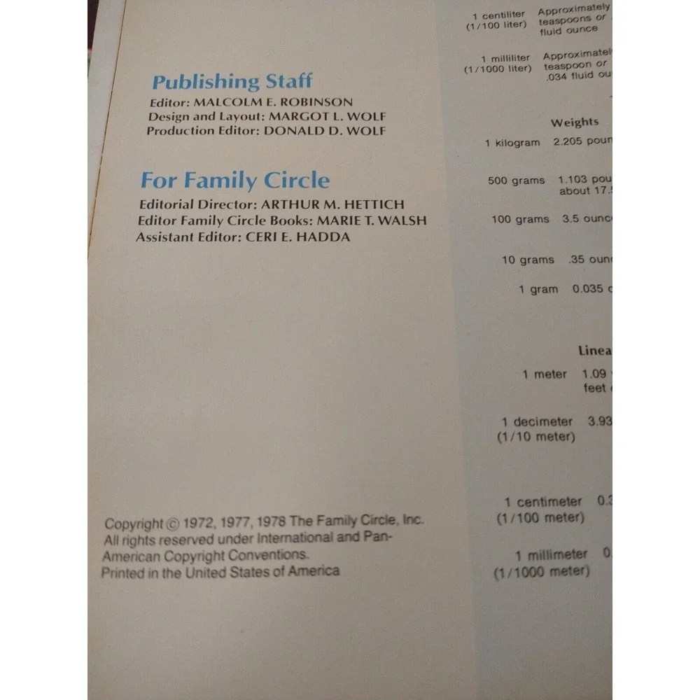 Family Circle Buffet Entertaining Cookbook 1978 Hardcover 96 Pgs Rockville House